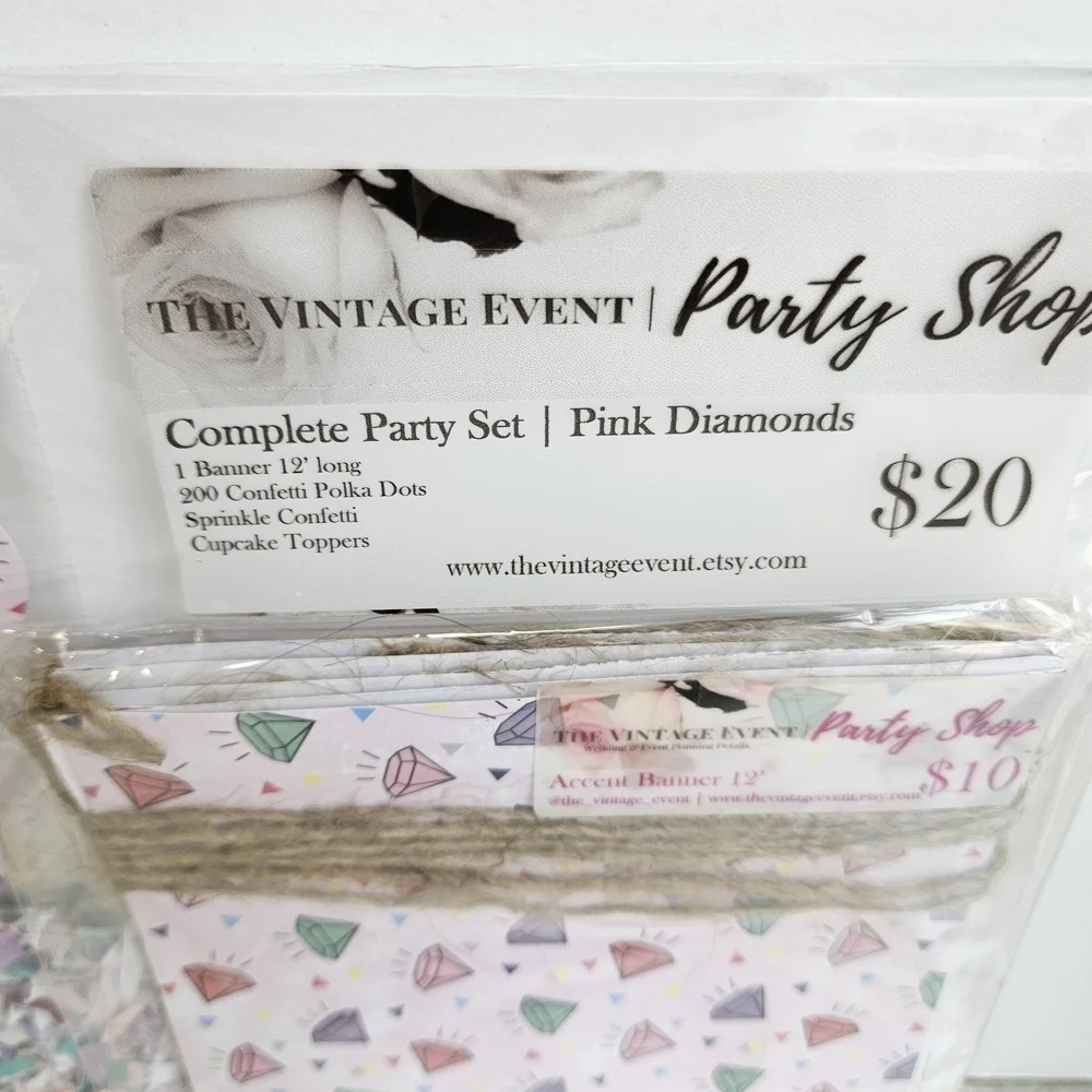 Colorful Diamond Party Decoration Set